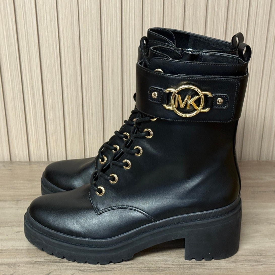 MICHAEL Michael Kors Rory Leather Combat Boot Women's Size