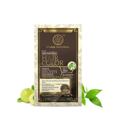 Khadi Natural Dark Brown Herbal Hair Colour (2 X 150gm)