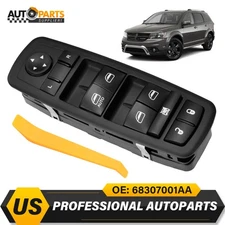 For Dodge Journey 2017-2019 Master Window Switch BlueLight Driver Door Left