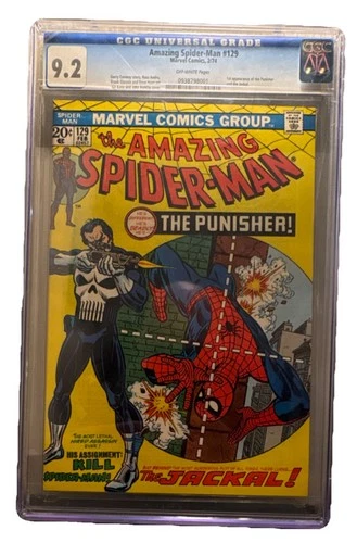 Marvel Comics Amazing Spider-Man #129 CGC 9.2 1974 First Appearance Punisher