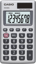 HS-8VA Mini 6-Function Calculator | Large 8-Digit LCD Display | Solar Powered wi
