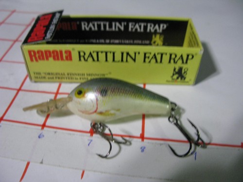 Rapala Rattlin' Fat Rap RFR-5 SD Lure, Shad, Deep Runner, 2", 3/8oz.- VG to EUC