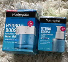 Neutrogena Hydro Boost Hyaluronic Acid Water Gel 1.7oz  Serum 1.0oz FF