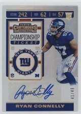 2019 Panini Contenders Rookie Championship Ticket 41/49 Ryan Connelly Auto 04tw
