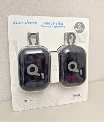 Soundcore Select 4 Go Bluetooth Speaker by Anker (2-pack Bundle) New Open Box