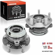 2 x Front Wheel Bearing and Hub Assembly with 5-Lug Compatible with Nissan