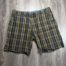 Vintage Y2K Polo Ralph Lauren Plaid Madras Patchwork Shorts 40