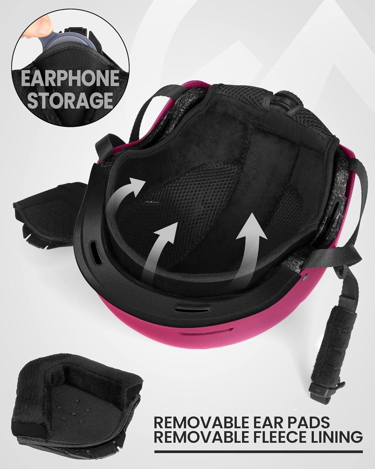 OutdoorMaster Kelvin Ski Helmet/Snowboard Helmet for Men, Women & Youth Sz Large