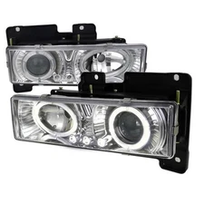 Spec-D Tuning LHP-C1088-RS Halo Projector Headlights with LED for 88 to 98 Ch...