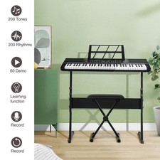 Ktaxon 61 Key Keyboard Piano for Beginners Digital Piano Stand 200 Rhythms