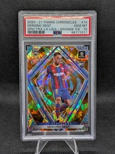 2020-21 PANINI CHRONICLES SPECTRA SERGINO DEST Cracked Ice /23 PSA 10 RC Card 14