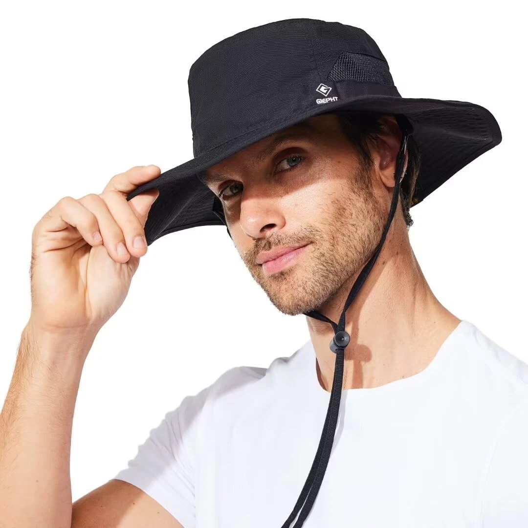 Men's Sun Hat with Wide Brim SPF UV Protection Bucket Hat XL XXL Big Head
Opens in a new window or t