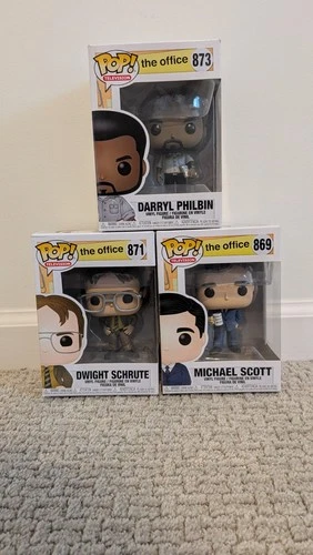 The Office Funko Pop Lot Michael Scott 869 Dwight Schrute 871 Darryl Philbin 873