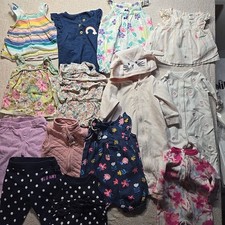 14PC Lot Of Girls Clothes 0-3 Months Various Brands