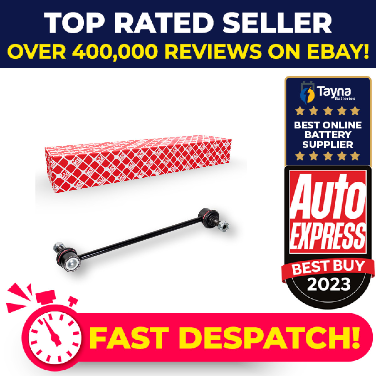 Anti Roll Bar Link fits FORD FIESTA Front 2010 on Stabiliser Drop Link 1513343