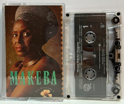 Miriam Makeba : Sangoma (Audio Cassette Tape Warner) Folk, African *Very Good*