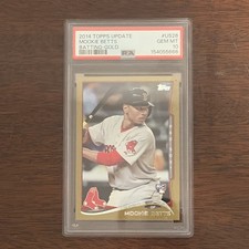 2014 Topps Update Gold #US26 Mookie Betts RC Rookie PSA 10 Serial #'d /2014