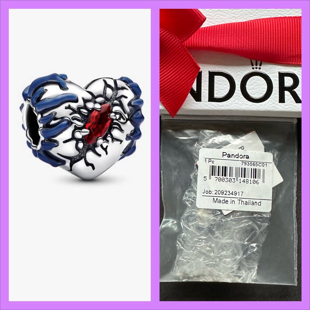 Pandora Stranger Things Glow-in-the-Dark Heart Charm #793565C01