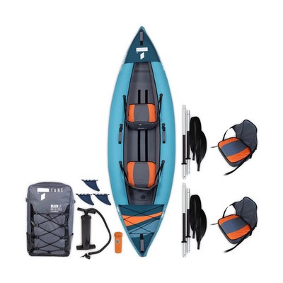 NEW Tahe Beach LP2 Premium Inflatable 2 Person Kayak and Extras inc Paddles&Case
