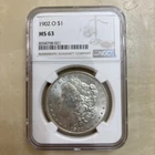 1902 O MORGAN SILVER DOLLAR NGC MS63