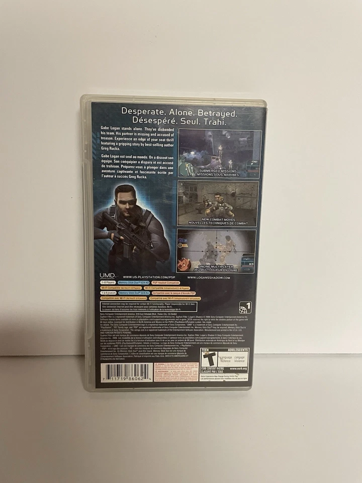 Syphon Filter Logan's Shadow (Sony PSP, 2006) - Image 2 of 3