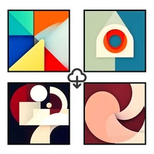 Set 4 Realistic Digital Wall Art Print Modern Home Decor Printable Instant #41