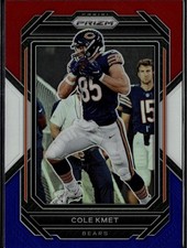 2022 Panini Prizm #50 Cole Kmet Red White and Blue