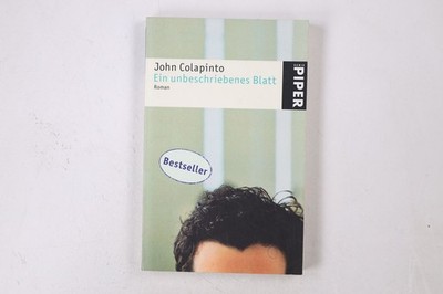 32728 John Colapinto EIN UNBESCHRIEBENES BLATT Roman