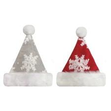 Christmas Santa Hat Plush Santa Cap Men Women Universal Christmas Costume Hat