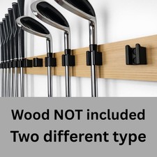 Golf Club Wall Mount Holder 15 Set 3D Printed Rack Display Organizer