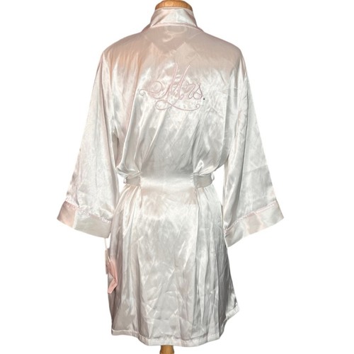 Linea Donatella Ivory 2 Pc Short Chemise & Robe Set Womens Medium New With Tags - Picture 4 of 13