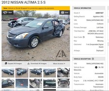 Local Pickup Only Front Bumper Sedan Without Fog Lamps Fits 10-12 Altima 45627