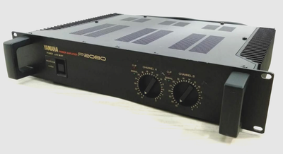 YAMAHA 業務用パワーアンプ P2080 YAMAHA P2080 Stereo Power Amplifier Amp 80W+80W Used Tested 100V