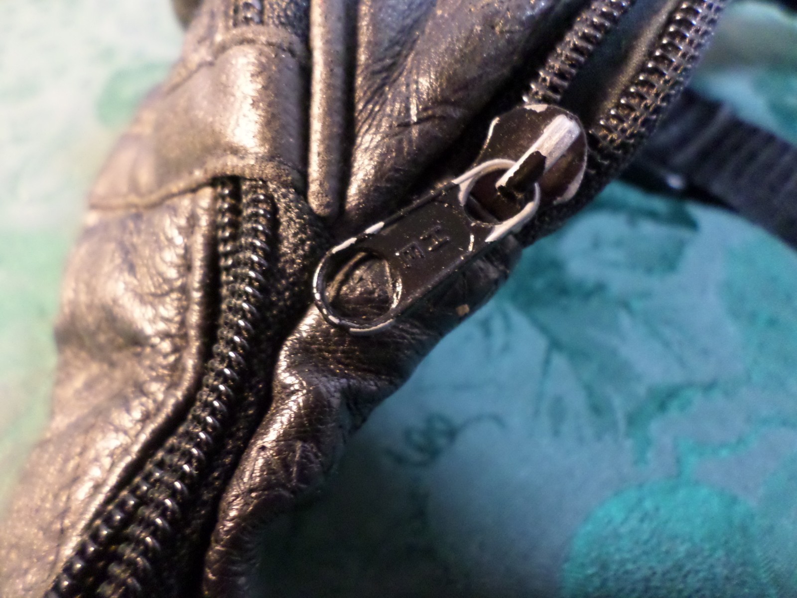 Vintage Black Soft Patchwork Leather Adjustable U… - image 14