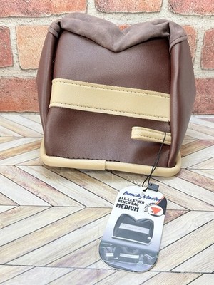 BenchMaster Sim Leather Bench Bag, Medium , BMALBBLF Shooting Rest Bag