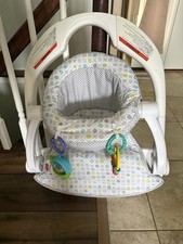 Fisher-Price Portable, Foldable Sit-Me-Up Baby Floor Seat with Toys
