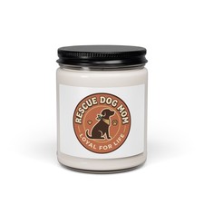 Rescue Dog Mom Candle, Soy Jar Rescue Pride, Fur Baby Memorial