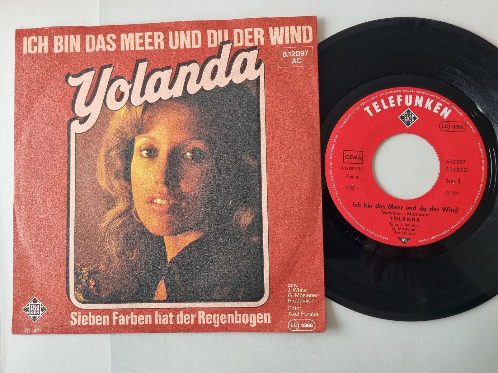 Yolanda - Ich bin das Meer und du der Wind 7'' Vinyl Germany