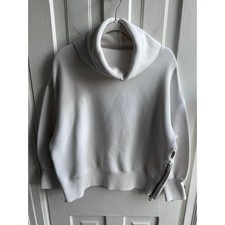 Varley Milton Cowl Neck Sweatshirt   Cream / Ivory   Size Small