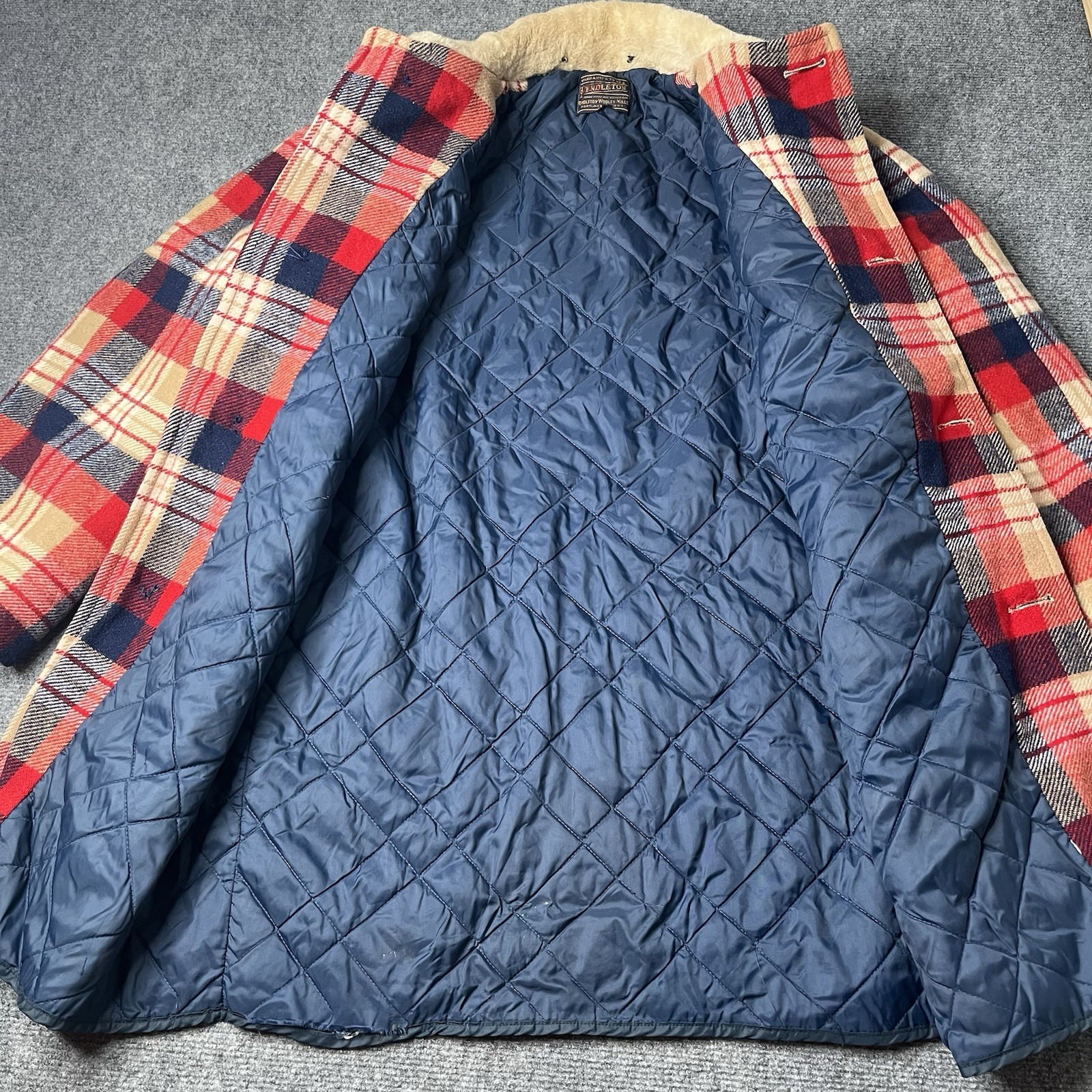 vtg Pendleton Jacket wool Lumberjack Flannel Mens… - image 3