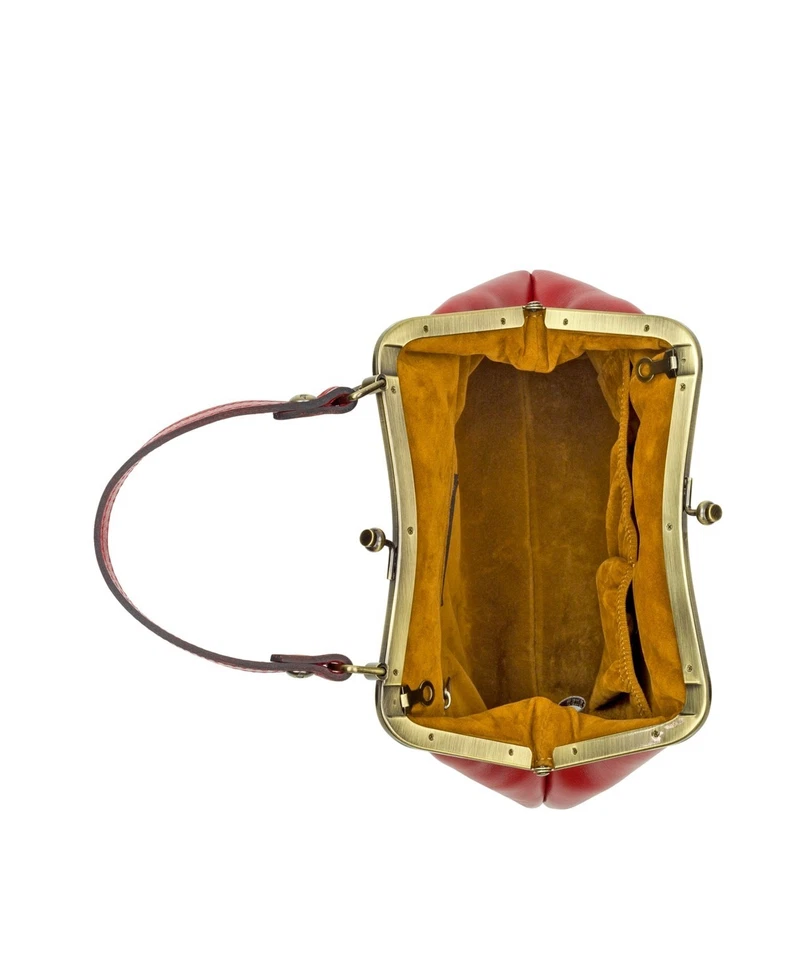 Patricia Nash Laureana 框架包 斜挎包 红木 银色 — 第 4/4 张图片