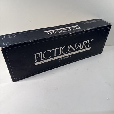 1985 Pictionary 1st Edition Charades Game Complete in Very Good Cond FREE SHIP