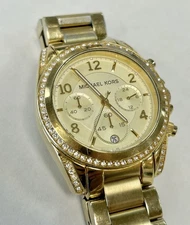 Michael Kors MK5166 Women's Blair Glitz Gold Stainless-Steel Bracelet Watch