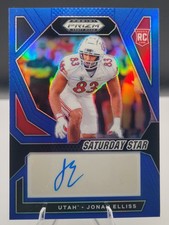 2024 Prizm Draft Picks Jonah Elliss SSS-JES Auto Blue Prizm 091/149 (RC)
