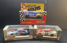 3 Vintage 1991 1/64 Brett Bodine, Mark Martin, Kenny Wallace by Matchbox, RCI