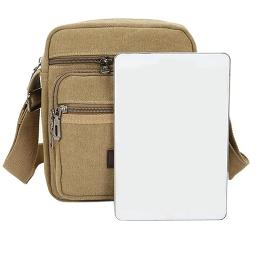 Neu Herren Schultertasche Tragbar Handtasche Reißverschluss Reißverschluss Mehrlagig Umhängetaschen - Bild 10 von 19