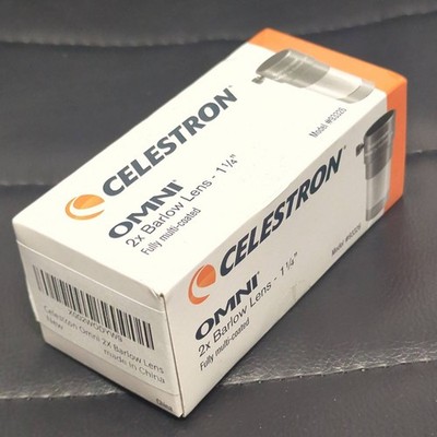 Celestron Omni 1.25'' 2X Barlow Lens 93326 1-1/4 Inch Fully Multi-coated Model