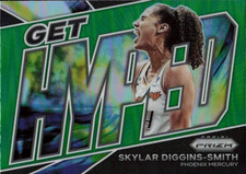 2022 Panini Prizm WNBA Get Hyped Skylar Diggins-Smith #1 Green Prizm