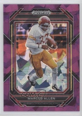 2023 Panini Prizm Draft Picks Purple Ice Prizm 32/149 Marcus Allen #72 HOF pe8