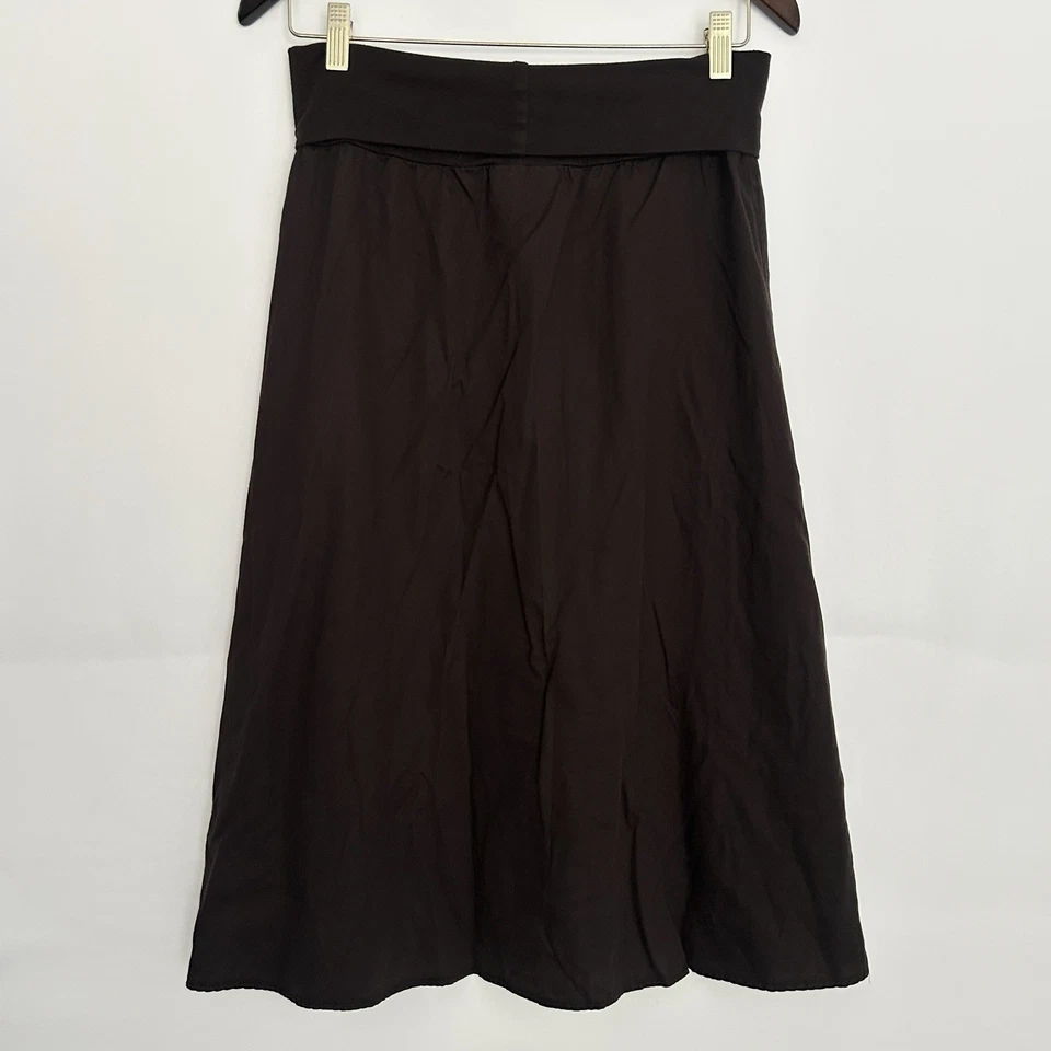 Ripe Limited Womens Chocolate Brown Maternity Midi Skirt Small Boho Cottagecore - Image 4 of 4